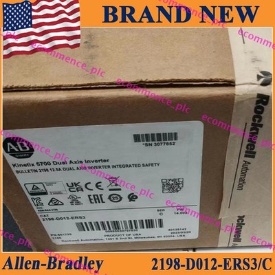 New Factory Sealed AB 2198-D012-ERS3/C  Kinetix 5700 Dual Axis Inverter Module