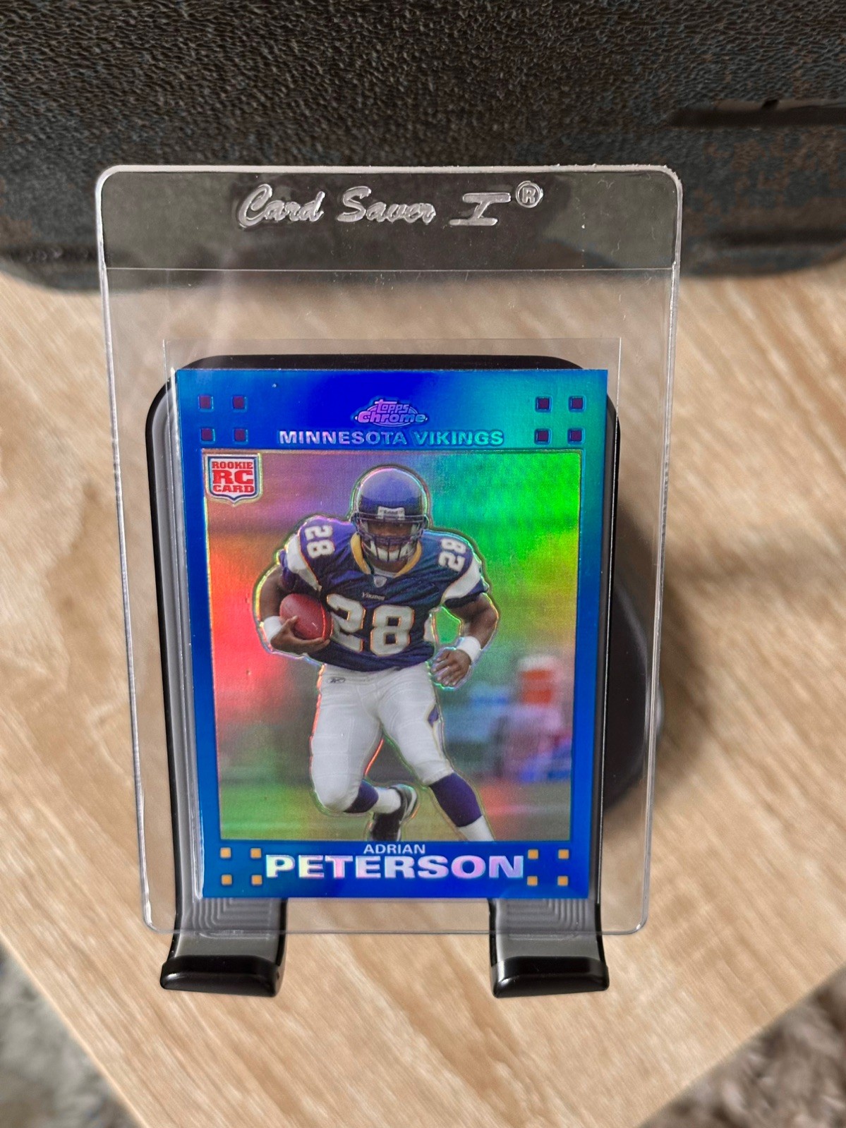 2007 Topps Chrome Blue Refractor ADRIAN PETERSON RC #TC181