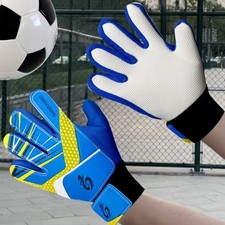 1 pair Double Sided Latex Children Soccer Gloves Goalkeeper Gloves Children