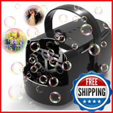 Bubble Machine Durable Automatic Bubble Blower, 18000 Big Bubbles Per Minute Bu