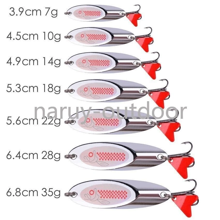 10 Stück Metall Silber Spoon Pailletten Spinner Angelköder Barsch Hecht... - Bild 4 von 4