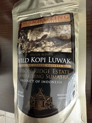 Coffee Kopi Luwak Arabica Medium 150 g Sumatra. Kaffee / Katzenkaffee Indonesien