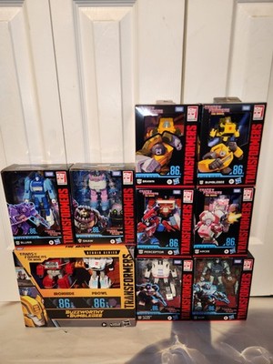 Transformers Studio Series G1 1986 LOT Of 9 Jazz Prowl Ironhide Blurr Brawn Kup