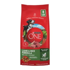 Purina ONE Dry Dog Food Lamb and Rice Formula - 8 8 Pound Pack of 1 , Other