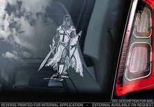 Knights Templar - Car Window Sticker - Masonic Symbol Sign Freemasons Logo - V03