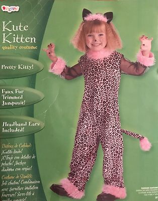 PRETTY KITTY KUTE KITTEN GIRLS HALLOWEEN COSTUME TODDLER SIZE 2T