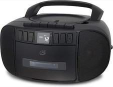 GPX Portable Boombox CD  Cassette Player with AM/FM Radio, Stereo Sound BCA209B