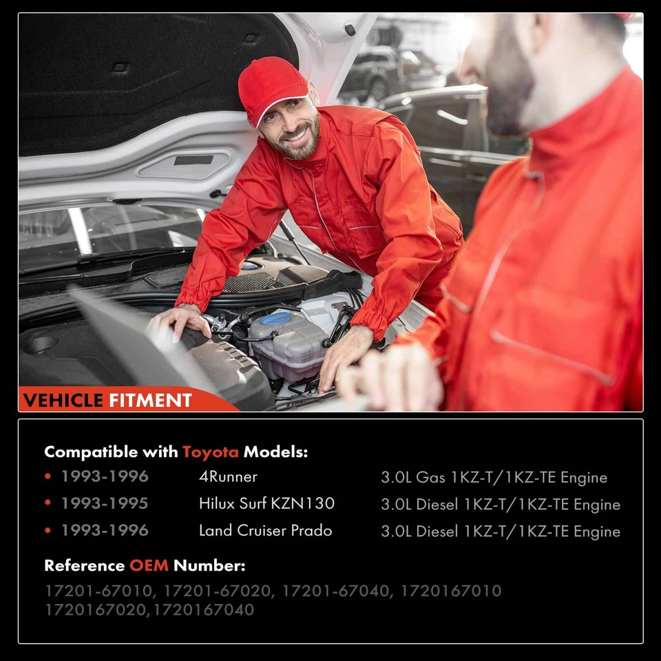 Turbocompresor para Toyota 4Runner Land Cruiser Hilux 1993-1996 3,0 L CT12B Foto 3 de 4