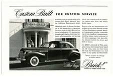 1940 Buick Townmaster Sedan Chauffer Driven Vintage Print Ad 1940 Buick Townmaster Sedan Chauffer Driven Vintage Print Ad