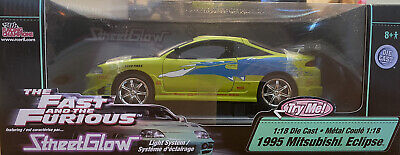 RARE Fast Furious StreetGlow 1995 Mitsubishi Eclipse ERTL RARE Fast Furious StreetGlow 1995 Mitsubishi Eclipse ERTL