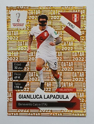 2022 EO South America Qualifiers FIFA Qatar #L GIANLUCA LAPADULA Peru Sticker
