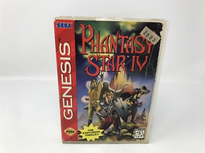 Phantasy Star IV - Sega Genesis - Game In Box - Cardboard Box Cut Fit in Plastic