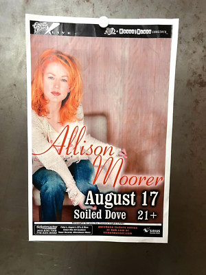 ALLISON MOORER Soiled Dove Denver 2000s SHOW FLYER ticketmaster Coors Light Live