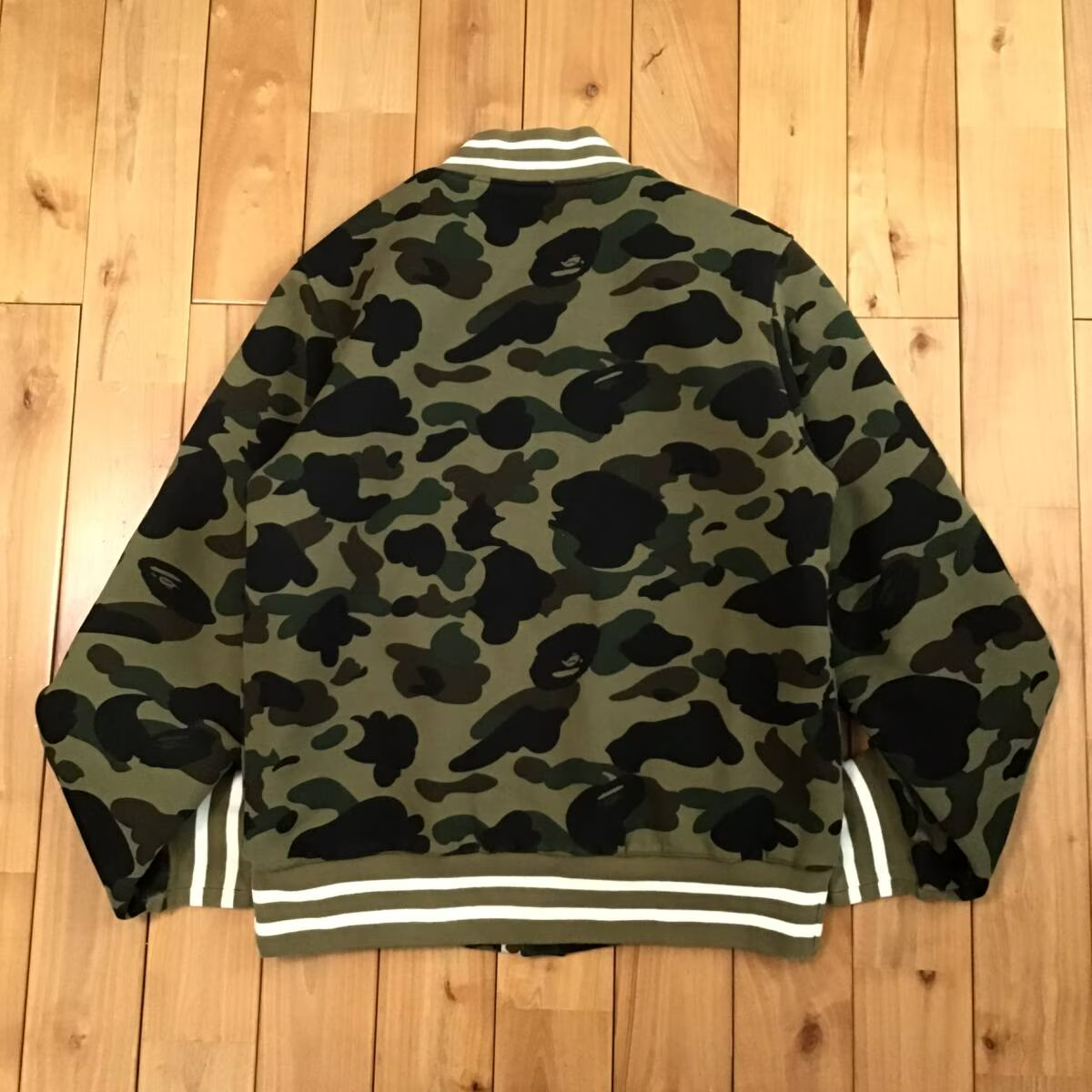 BAPE camo Sweat varsity jacket 1st camo green A Bathing Ape Size S