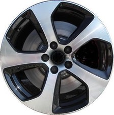 New 18x7.5 Inch Aluminum Wheel For 2014-2020 Vw Golf Black Rim Wo Center Cap