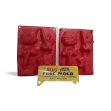 Jello Jiggler Mighty Morphin Power Rangers Jello Shots Molds, Set of 2, Vtg 1995