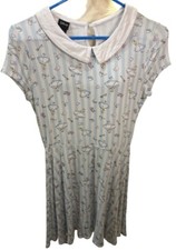 Disney Hot Topic Alice In Wonderland Dress Blue AOP M Disney Run Tea Party FLAW