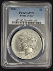 2024 $1 Peace Dollar PCGS MS70