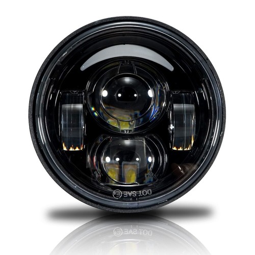 Coppia Fari LED 4,65 Pollici DRL Lampada Fascio Alto/Basso per Harley Dyna Fat Bob FXDF - Foto 6 di 11