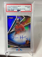 2022 Bowmans Best Darell Hernaiz Best of 2022 Auto Blue Refractor PSA 9 , /150