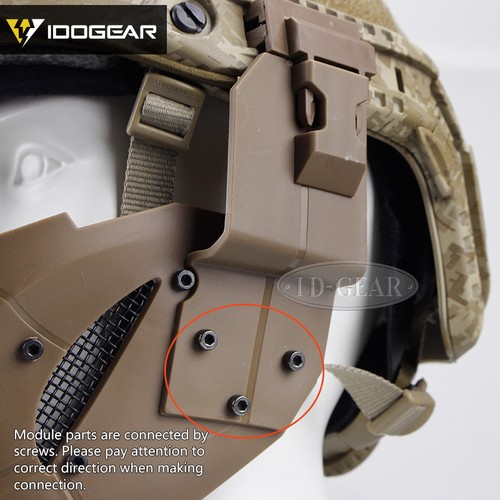 IDOGEAR Tactical Half Face Mask Jay Paintball Mask Fast Helmet Protective Camo - Picture 8 of 16