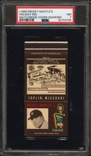 1960 Holiday Inn Mickey Mantle Match Book Cover Diamond PSA 7 NM Yankees (3785)