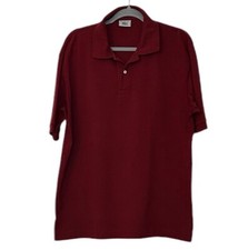 Lacoste Men  s Polo Shirt Short Sleeve Wine Burgundy Size 6 XL Cotton
