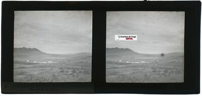 Landschaft, Bir El Afou , Tunesien 1908, Platte Gläser Stereoskopische, Pluspol