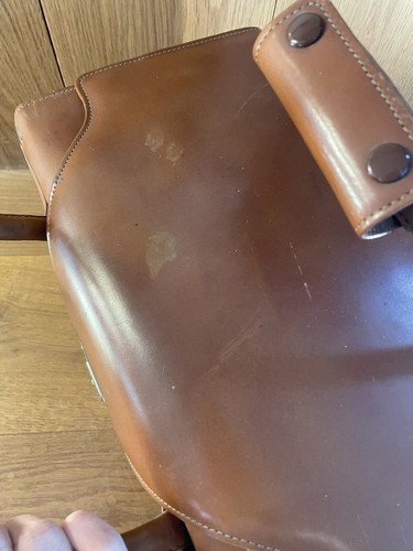 *Exc+5* Nikon FB-15 Genuine Camera Bag Leather Gazette Case Bag Brown From Japan - Picture 9 of 12