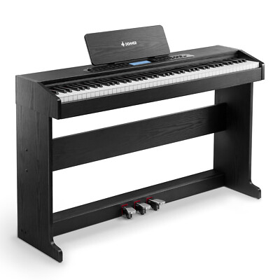   Donner DDP-95 Digitalpiano mit 88 gewichteten Tasten, Ständer Pedaleinheit