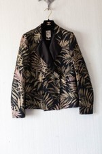 Dress Gallery Tuxedo Tropical Print Blazer Size 36. / Size 8 Double Breasted