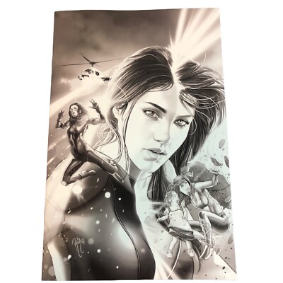 Duel Identity #2 Ruiz Burgos B/W Virgin Variant Absolute Comics Group 2020 NM