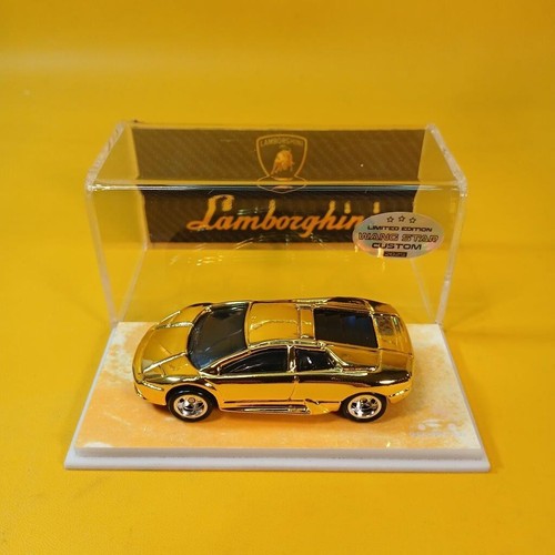 Hot Wheels LAMBORGHINI MURCIELAGO Gold CHROME (WANGSTAR CUSTOM) REAL RIDERS - Picture 6 of 15