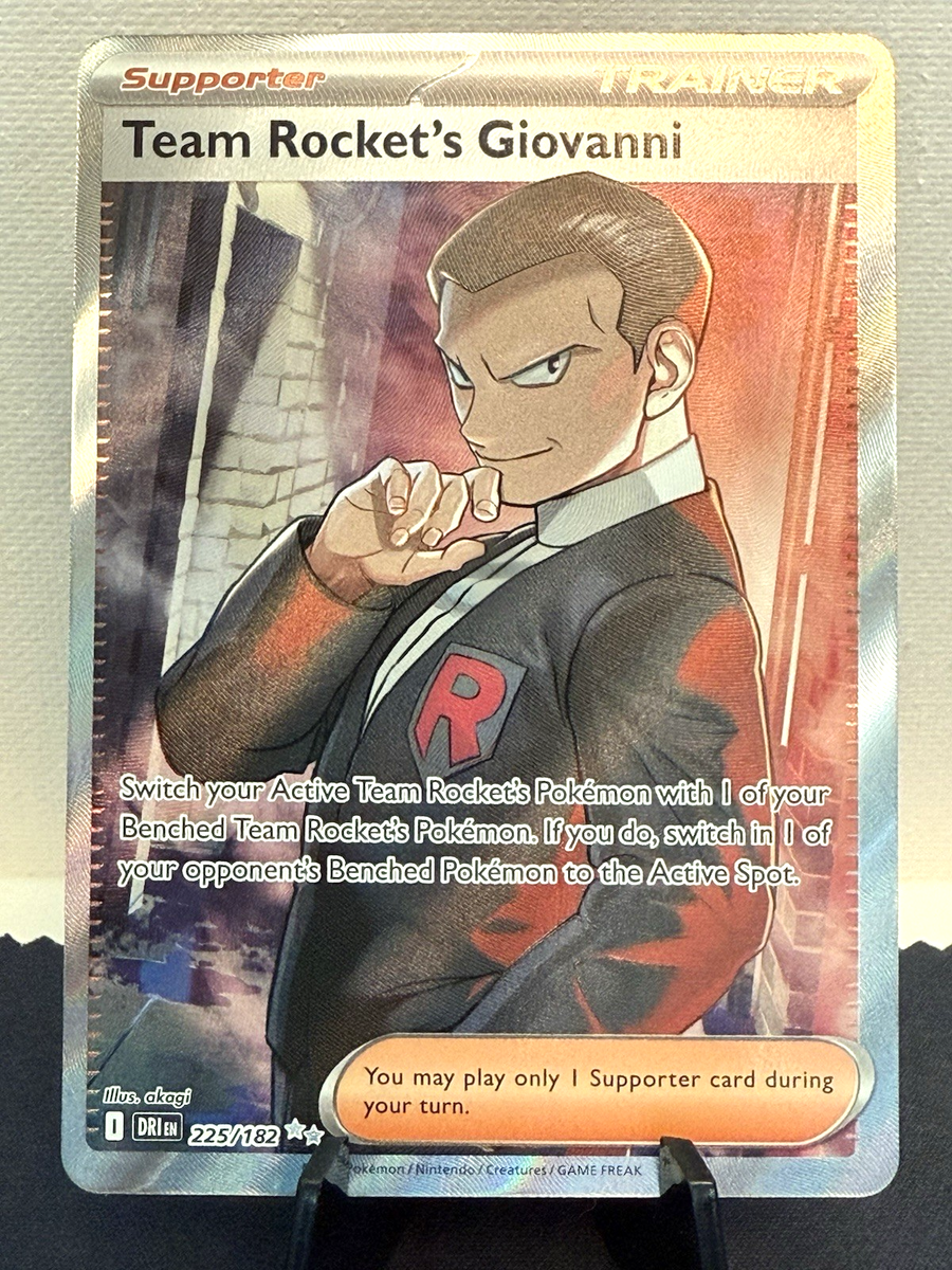 Pokemon TCG: Destined Rivals Team Rocket's Giovanni Full Art 225