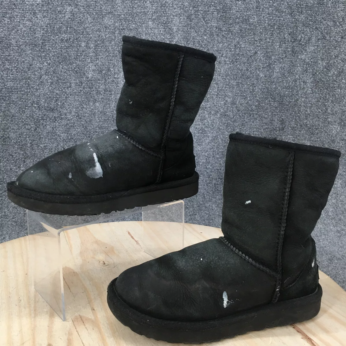 Black mid sale calf ugg boots