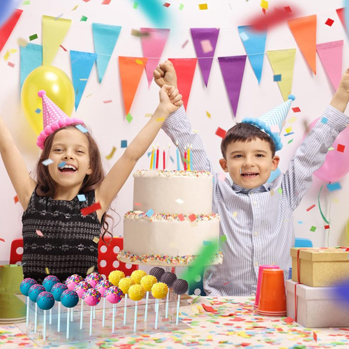 Cake Pop Stand,2pz Porta Cake Pop Espositore 21 Fori Acrilico Porta Lecca-Lecca 100PZ - Foto 6 di 12