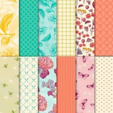 Stampin' Up TEA ROOM 12 Sheets of 6x6 SPECIATLY DSP