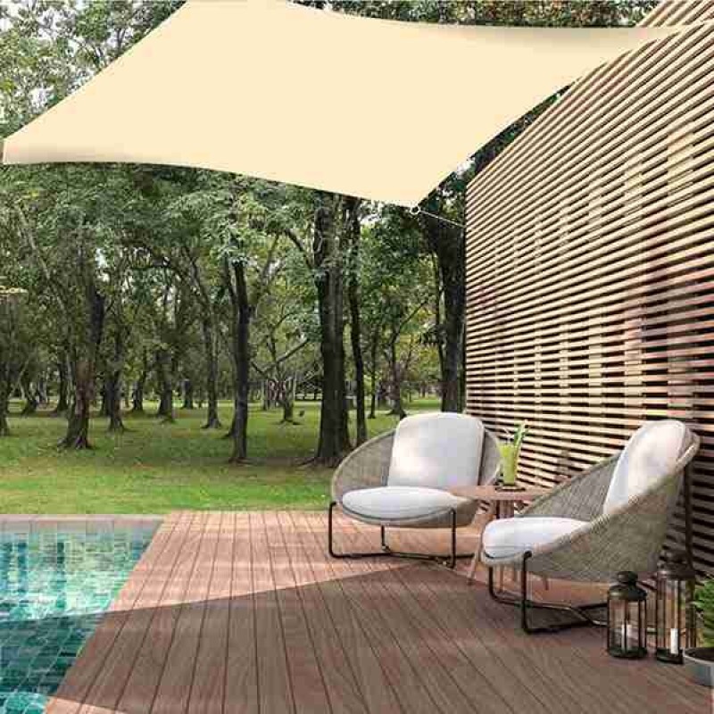Voile d'ombrage 3x3 m imperméable anti-UV pour le jardin
