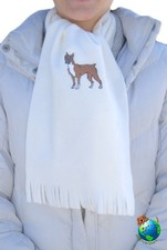 Boxer Schal Creme Vlies