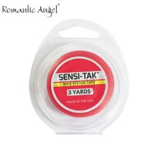 3 Yards Walker Sensi-Tak Tape Red Liner Clear Wig Toupee Hairpiece Roll
