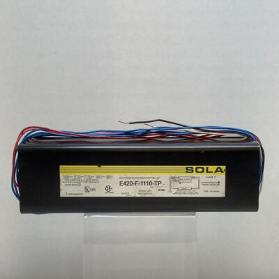 Sola E420-F-1110-TP High Power Factor Rapid Start Ballast 120 Volt 1.10AMP