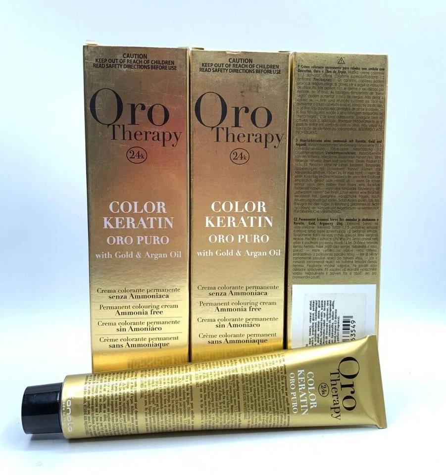 Fanola ORO Therapy Color Keratin 100 ml Haarfarbe Haarefärben Profi Salon F68g - Bild 2 von 2