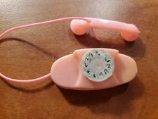 Barbie Clone Doll Pink Plastic Princess Telephone Phone Accessory Vintage HK