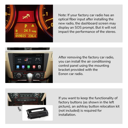 Für BMW 3er E90-E93 9" Autoradio mit Navi CarPlay Android Auto 13 6+64 DAB+ WiFi - Bild 23 von 24
