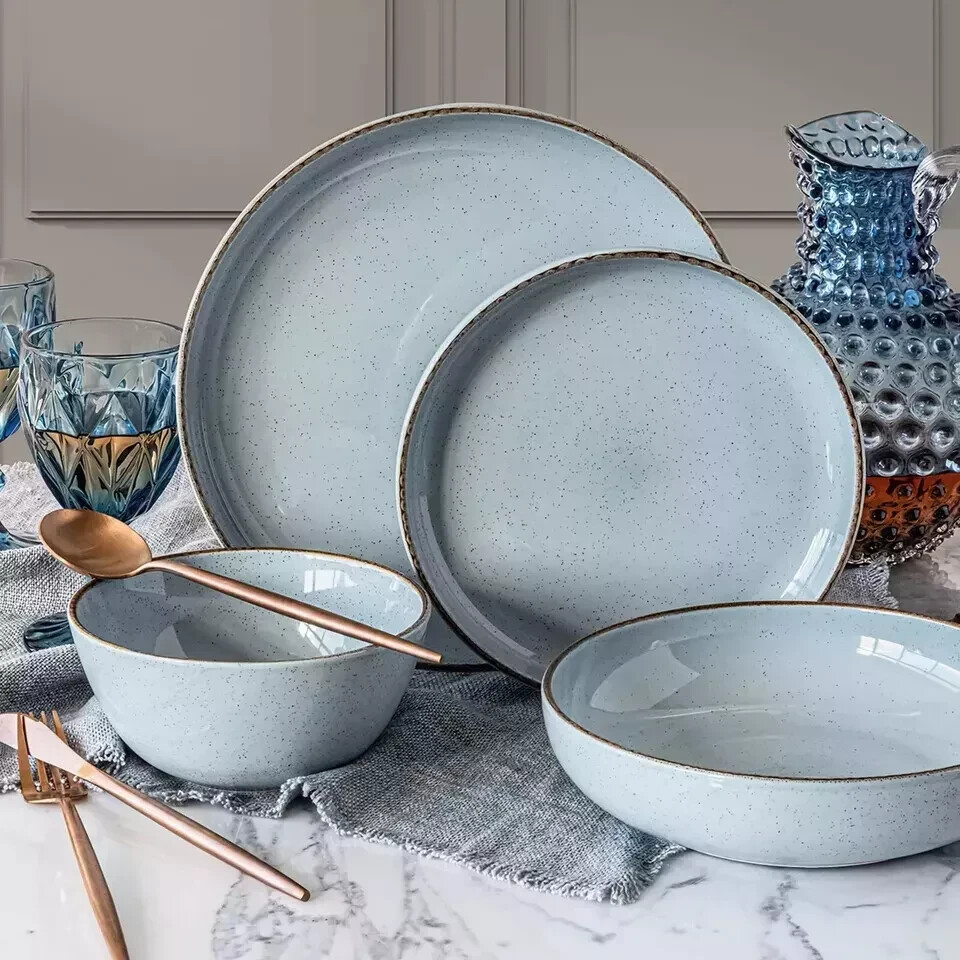 - Sage Stoneware, Holiday Table Set