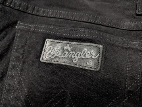 WRANGLER Texas Stretch Men Black Classic Retro Western Denim Jeans Pants W31 L34 - Picture 4 of 14
