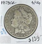 1878-CC MORGAN SILVER DOLLAR ~ GOOD/VG ~NICE COIN~