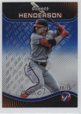 2024 Topps Pristine Production Blue Refractor /75 Gunnar Henderson #PP-22 9b3