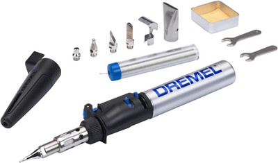 DREMEL Butan Gas-Lötkolben Versatip 2000-7 SET Löt-Schweißgerät, Zubehör, 1200°C