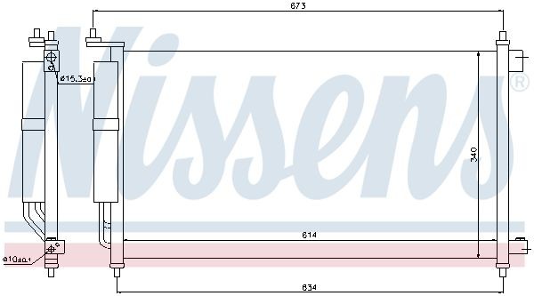Nissens 94621 Air Con Condenser Fits Nissan Bluebird Sylphy Sylphy Juke Micra - Image 14